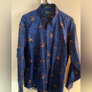 AWESOME men’s XL paisley shirt with ducks on it. Quack quack!